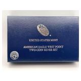 2013 W American Eagle Two-Coin Silver Set.999 Fine Silver 1 Reverse Proof The Other Uncirculated
