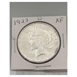 1923d Morgan Silver Dollar XF 90% Silver