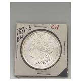 1881s Morgan Silver Dollar CH BU 90% Silver