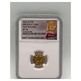 2016 W 10C 24K Gold 1/10 oz Forst Release SP 70