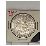 1890s Morgan Silver Dollar AU 90% Silver