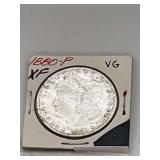 1889p Morgan Silver Dollar XF VG 90% Silver