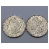 2 1921 Morgans High Grade 90% Silver