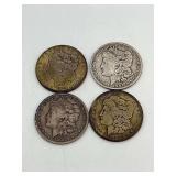 1881s-1880s-1879s-1901o-Morgan Silver Dollars 90% Silver