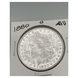 1880o Morgan Silver Dollar AU 90% Silver