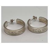 1977 Tiffany Ear Ring Set 12 Grams of Silver