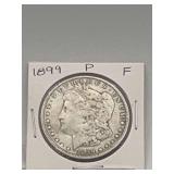 1899p Morgan Silver Dollar F 90% Silver