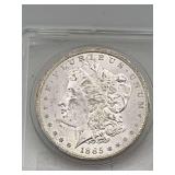 1885o Morgan Silver Dollar BU 90% Silver