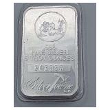 5oz Silver town bar .999
