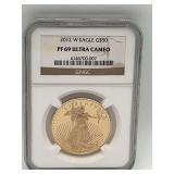 2012 W Gold Eagle G$50 PF 69 Ultra Cameo Proof