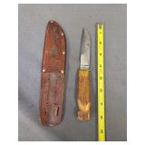 Remington RH 75 Knife w/ Leather Sheath