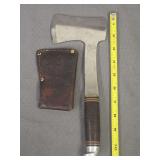Western Cutlery Hatchet w/ Leather Sheath