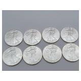 8 2010 Liberty Dollars .999 Fine Silver BU