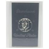 1971 US Eisenhower Silver Dollar 40% Silver