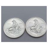 2  1984 Engelhard Prospectors BU Nice Rounds