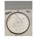 1880o Morgan Silver Dollar AU 90% Silver