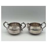 2 Sterling Cream & Sugar Bowls 178 Grams of Silver