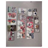 3 autographed Football cards , 11 #ed jersey cards , 4 #ed cards