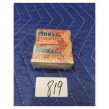 2 boxes Monark .22 Cartridges