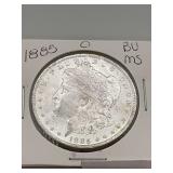 1885o Morgan Silver Dollar BU MS 90% Silver