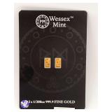 Wessex Mintb.999 Fine Gold Bars 2x1/200oz