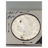 1921p Morgan Silver Dollar BU 90% Silver