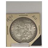 1890s Morgan Silver Dollar AU 90% Silver