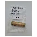 1 Roll 1954 S Roosevelt Dimes 90 % Silver