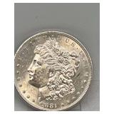 1881S Morgan BU 90% Silver