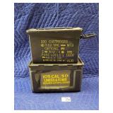 Two Military Ammunition Cans