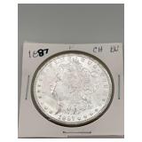 1887p Morgan Silver Dollar BU CH 90% Silver