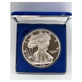 2001 Giant Half Pound Silver Eagle Proof .999 Fine Silver With Certificate of Authenticity