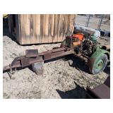 Wood splitter on trailer