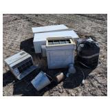 Two filing cabinets. Three AC units air filter