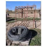 Barbed wire and a small pin