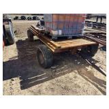 Utility Wagon with Assorted Metal and Fasteners