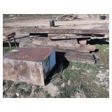 Fuel tank and railroad ties