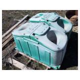 2 jug livestock water feeder