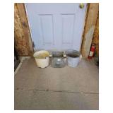 Lot of Three Metal Containers