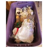 Christmas Holiday Decor Assortment with Tree, Nativity, and Ornaments