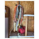 Gasoline Can and Extension Cords