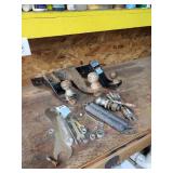 Assorted Trailer Hitch Balls and Hardware