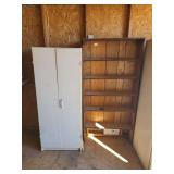 Narrow shelf, white cupboard