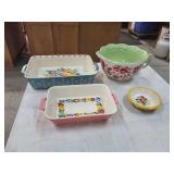 Pioneer Woman Floral Ceramic Cookware Set
