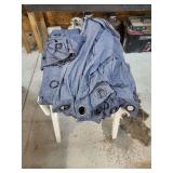 10 Wamsutta Denim Curtains with Grommets, 93 cm x 213 cm in tote