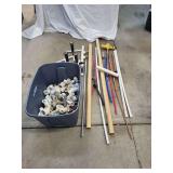 Tote full of Assorted Piping and Fittings