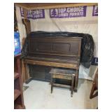 Chicago Player Piano with Rolls and Bench