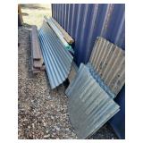Lumber,  pipe, trex boards, tin lot