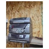 RCA stereo system with four speakers, radio works everything else untested