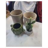 Ceramic Planters and Stoneware Crocks